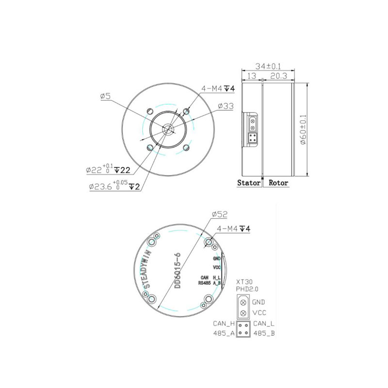 Pan/tilt, stabilizzatore di ca - Direct Drive Servo Motor Robotics recensione e prezzo